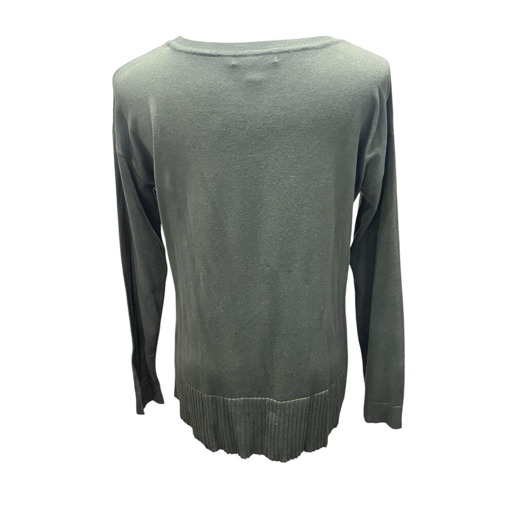 Cable & Gauge Women's Green Pullover Crewneck Sweater SIZE Medium - Picture 3 of 5